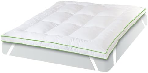 BioPEDIC MemoryLOFT Deluxe 3-Inch Memory Foam/Fiber Bed Mattress Topper, King Size, White