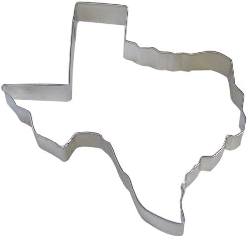 Texas State Tin Cookie Cutter 7" B5893