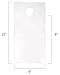 ClearBags LDPE Clear Door Knob Bags, 6x9, Clear, 100 Pack, Door Hanger Clear Bag with Cut Out Hole for Hanging School Supplies, Business Flyer, Newspaper, Merchandise, Magazine Hangers, DK3A