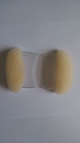 Hiibaby 2pcs BUMP IT UP Volume Inserts Do Beehive hair styler Insert Tool Hair Comb (Beige)