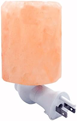 Natural Himalayan Crystals Mini Salt Lamp Hand Carved Home Decor with UL-Approved Wall Plug