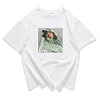 Lovhop Women Girl Summer Short Sleeve T-Shirt Aesthetic Famous Painting Funny Patchwork Design Blouse Casual Harajuku Loose Graphic Tee