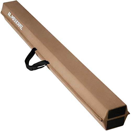 MaxKare Balance Beam, Gymnastics Beam, Foldable Balance Beam Gymnastic for Kids with Grip Suede, Anti-Slip Base, Gymnastics Beam for Home, 9FT