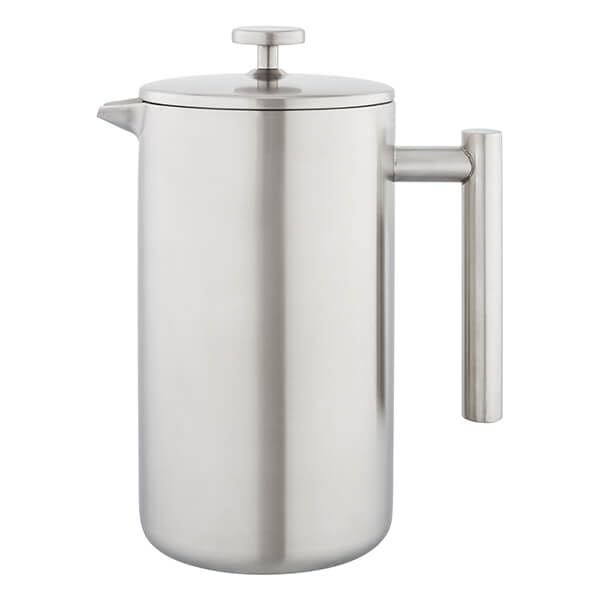 Stellar Double Wall Matt Stainless Steel Cafetiere – 1.4L Stainless Steel Insulated French Press Coffee Maker