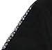 Women's Lace Cami Tank Top Racerback with Adjustable Spaghetti Strap (Medium, Black)