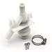 KIPA Water Valve Kit 385311641 For 300 310 320 Series Pedal Flush Sealand Marine Toilet, Fits for RV Camper Vacu-flush Durable Well-Sealed Plastic Toilet Water Valve Kit