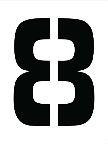 National Marker Corp. PMC12-8 Stencil, Number 8, 12 Inch