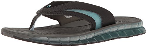 Reef Men's Boster Sandal, Charcoal/Blue, 10 M US