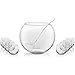 Libbey Selene Punch Bowl Set with 8 Punch Glasses, Punch Bowl and Ladle, Clear
