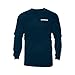 Shimano Long Sleeve Cotton Tee-Shirt, X-Large, Navy