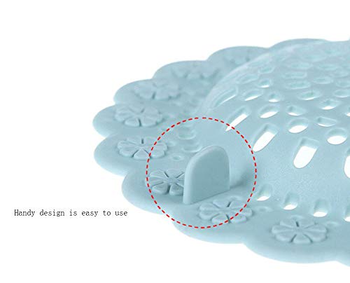 image for Qingsun Easy Clean Silicone Sink Strainer Floor Drain Cover Hair Catch