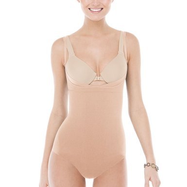 Spanx slimmer and shine super duper control open-bust bodysuit 10…