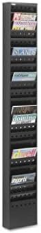 Safco 23 Pocket Magazine Rack Black Storage Organization Free Standing Shelves