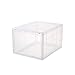 AOTENG STAR Storage Shoes Box Womens Mens Shoe Storage Display Box Plastic Foldable Stackable Shoe Container Clear Closet Shelf Shoe Organizer