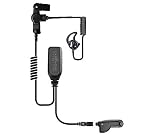 Hawk Lapel Mic with Quick Release Adapter for Motorola APX6000 APX7000 XPR Radio (Black Tube)