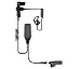 Hawk Lapel Mic with Quick Release Adapter for Motorola APX6000 APX7000 XPR Radio (Black Tube)