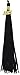 GraduationMall Single color Tassel Black