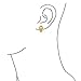 Interlocking Rope Love Knot Clip On Earrings For Women Non Pierced Ears Polished 14K Gold Silver Plated Brass