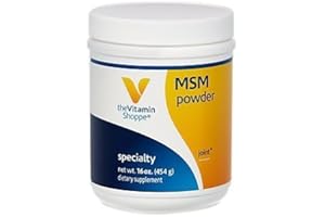 The Vitamin Shoppe MSM Powder 1,000MG (Methylsulfonylmethane), Supports Joint Health & Function (16 Ounces Powder)
