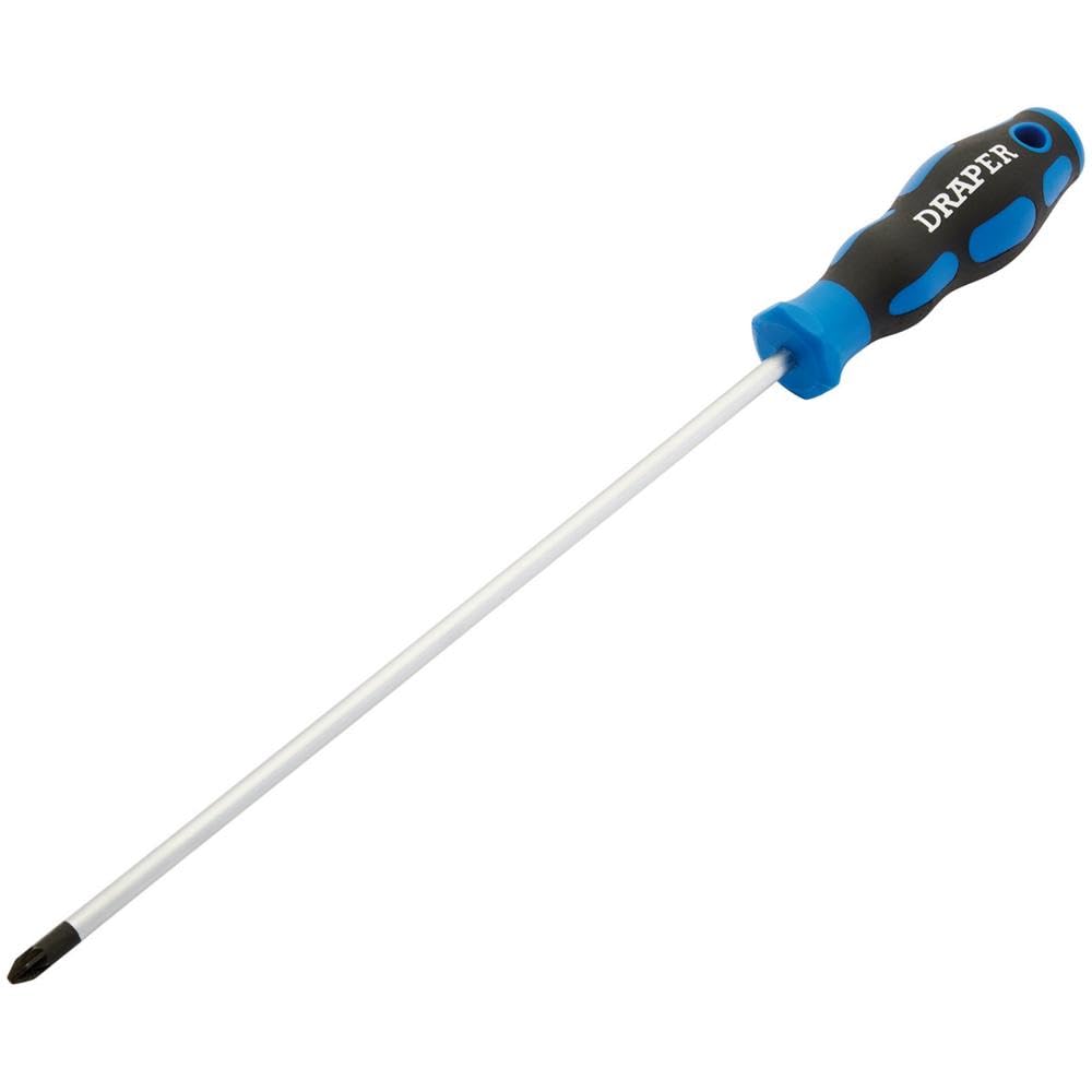 Draper 48930 Number 2 PZ Type Screwdriver with Soft Grip Handle, 250mm