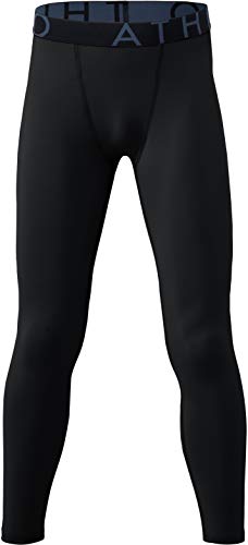 image for ATHLIO Boy's (Pack of 2) Cool Dry Compression Pants Active Sports Base
