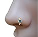 16g Gold Split Hoop Nose Rings Cartilage Tragus Earrings