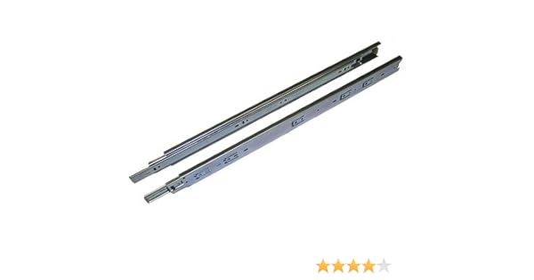 Drawer Slide Full Extension 24 In Zinc 100 Lb Capacity