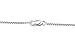 Blush Jewelry Sterling Silver Rhodium Plated 1mm Box Chain Necklace, 18