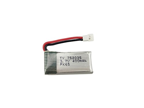 Fytoo Accessories H99W JJRC H31 H6C H98 AT-96 Four-Axis Aircraft Spare Parts Aircraft Model UAV 5PCS 3.7V 400mAh Lithium Battery with 5 in 1 Charger Kit Red - Thumbnail 3