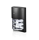 Hyperikon LED Porch Sconce Light, 6W, Modern Outdoor Wall Lamp, 4000K Daylight, Black, Photocell
