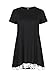 YIOIOIO Womens Short Sleeve Summer Flowy A-Line Tunic T-Shirt High Low Lace Tops