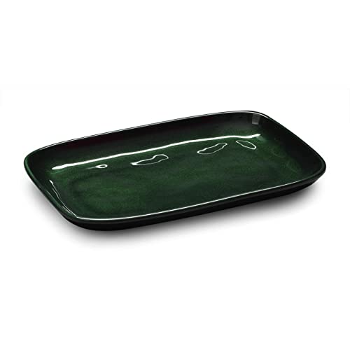 G.E.T. CS-117-CSG-EC Melamine Rectangular Serving Platter, 12″ x 7.5″, Green (Set of 4)