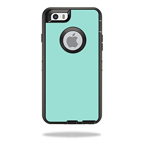 MightySkins Skin Compatible with OtterBox Defender iPhone 6/6S - Solid Seafoam…