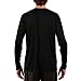 Vapor Apparel Men's Outdoor UPF 50+ Long Sleeve T-Shirt, UV Sun Protection for Fishing, Running, Hiking, M, Black