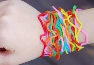 108 piece lof of assorted Shaped Rubber Bandz (like Silly Bandz)