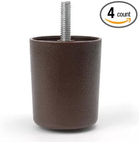 Amazon Com Profurnitureparts 2 Inch Round Sofa Legs Dark Brown