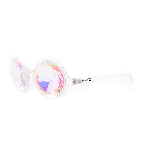 GloFX Clear Kaleidoscope Glasses- Rainbow