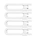 Sliding Cabinet Locks Child Safety,U Shaped Baby Safety Locks,Baby and Child proof Cabinet kitchen Bathroom Storage Doors Knobs and Handles 4 Pack
