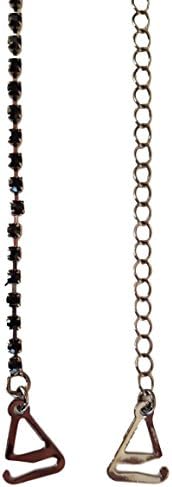 Wholesale Imports Rhinestone Bra Strap (1 Row, Black)