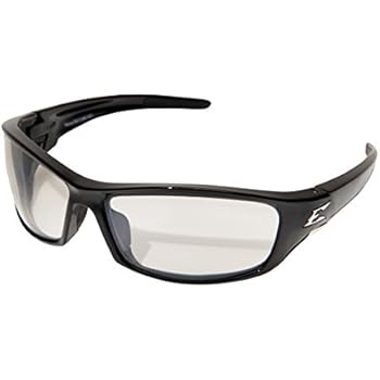 Edge Eyewear SR111AR Reclus Safety Glasses, Black with Clear Anti Reflective Lens