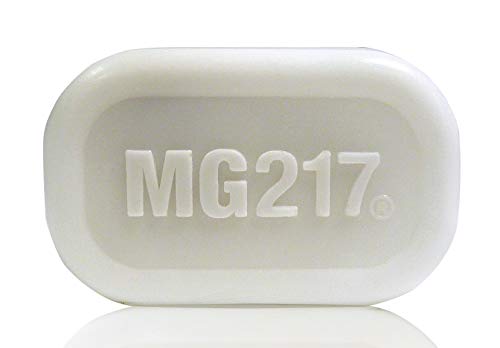 MG217 Psoriasis Dead Sea Exfoliating Bar Soap - Dead Sea Salt, Mud, Aloe Vera, Vitamin E & Rose Geranium Oil for Psoriasis Skincare, 3.2oz