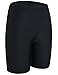 Hilor Women's Swim Shorts High Waisted Swimsuit Bottoms UV Tummy Control Swim Biker Shorts Black