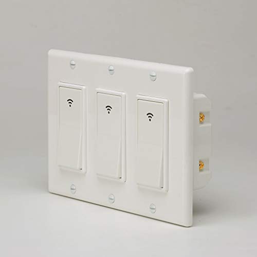 image for Type 1/2/3 Gang AC 100-240V Smart WiFi LED Light Switch Wall Panel Mob