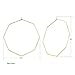 wowshow Geometric Hoop Earrings Hexagon Octagon Earrings Thin Gold Hoops