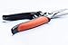 Multi-Purpose Electrician Scissor - Non-Slip Comfortable Handle, 7 Inch Carbon Steel Shears, SELF Expandable Spring - Easy Cutting Electrical Cable Notch, Snip Fiberglass Wire, Crimping Telecom Cable