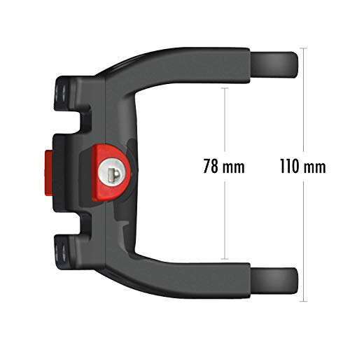 Klickfix Stuuradapter E, met slot, voor e-bikes met display, universeel, geschikt voor sturen van 22 - 26 mm diameter en… - Image 4