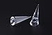Pack of 10 Jewelry Ring Display Holder Stand Cone Shape Acrylic (Clear)