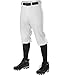 Alleson Athletic mens Capri Casual Pants, White, Small Short US