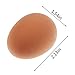 Liberty Imports Bulk Set of 24 Pcs Bouncy Eggs Realistic Fake Rubber Bouncing Balls (Brown)