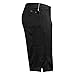 vertex flex-knit zip pocket short - black/stealth black - MD